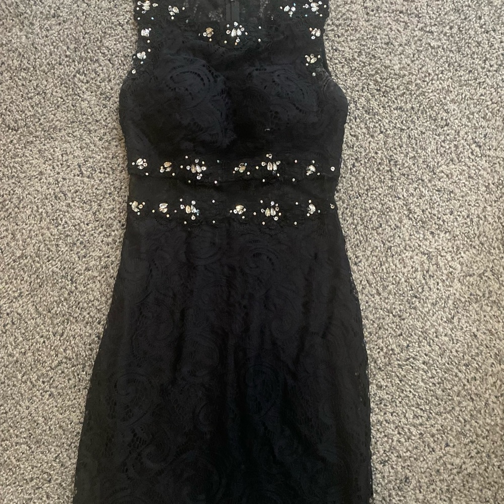 Black & Silver Homecoming Dress